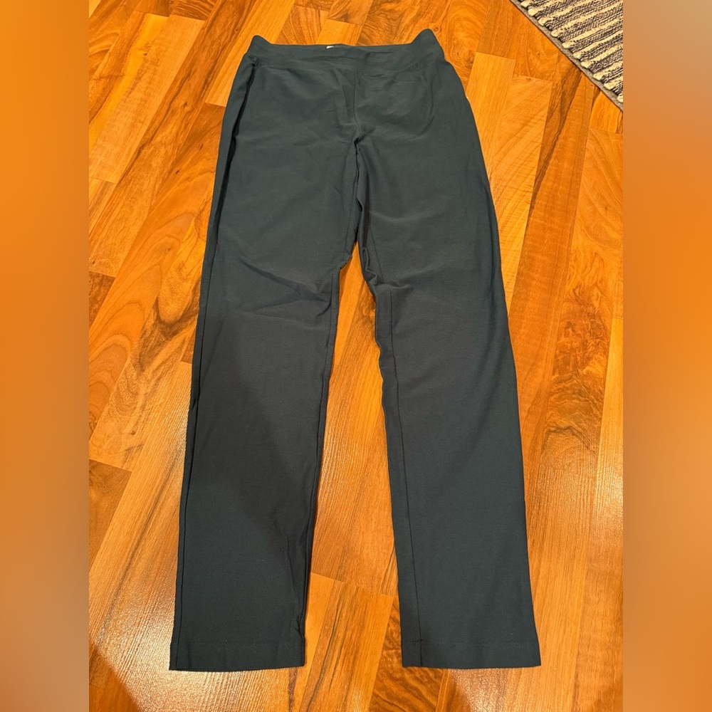 Eileen Fischer‎ slim ankle pull on pant dark teal size XXS stretch NWT
